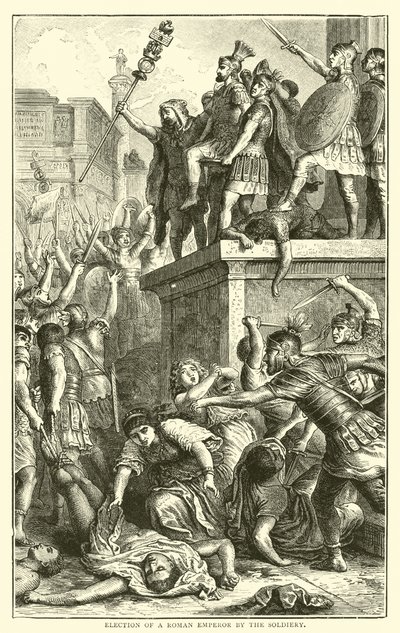 Eleição de um imperador romano pela tropa de English School