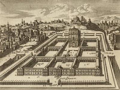 Elevação do Templo de Jerusalém como construído por Herodes de English School