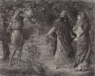 Elijah denuncia Ahab (gravura) de English School