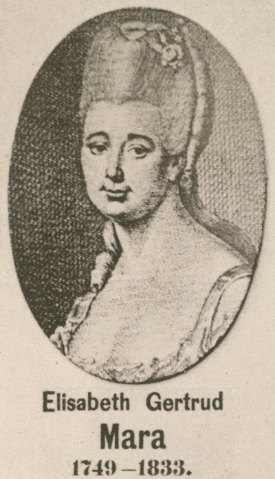 Elisabeth Gertrud Mara (gravura) de English School