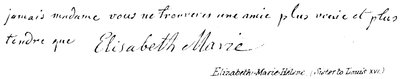 Elizabeth-Marie-Helene, (Irmã de Luís XVI) de English School