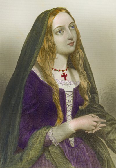 Elizabeth Woodville, Rainha Consorte de Eduardo IV, Rei da Inglaterra, impresso por Henry G. Bohm, 1856 de English School