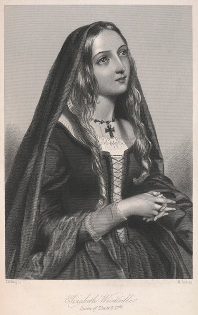 Elizabeth Woodville, Rainha de Eduardo IV, ilustração de 