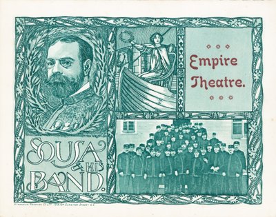 Empire Theatre, Londres, com Sousa e sua banda de English School
