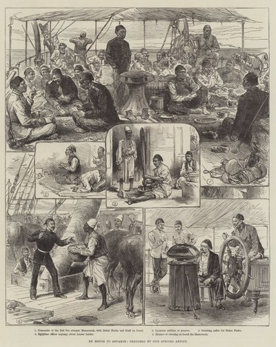 A caminho de Souakim (gravura) de English School