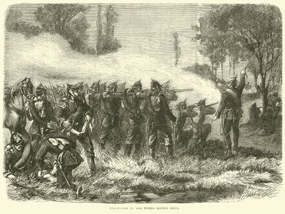 Encontro na floresta antes de Metz, outubro de 1870 de English School