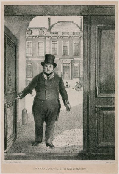 Portão de entrada, Museu Britânico de English School