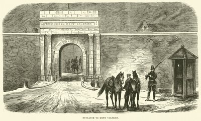 Entrada para Mont Valerien, janeiro de 1871 de English School