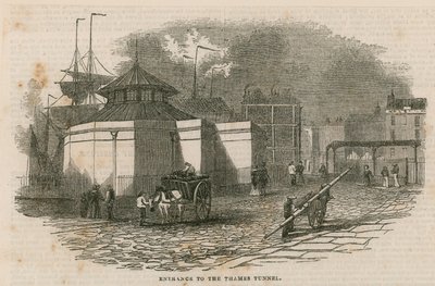 Entrada, para, thames, túnel de English School