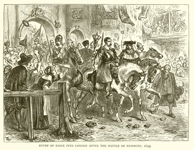 Entrada de Essex em Londres depois da Batalha de Newbury, 1643 de English School