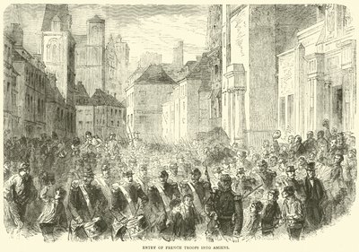 Entrada da tropa francesa em Amiens, maio de 1871 de English School
