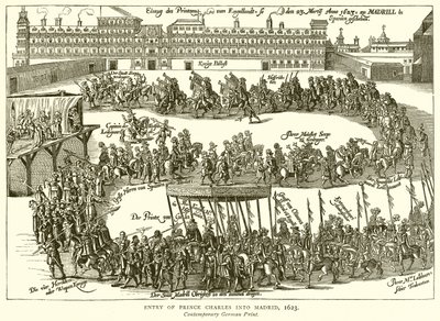 Entrada do príncipe Charles em Madri, 1623 de English School