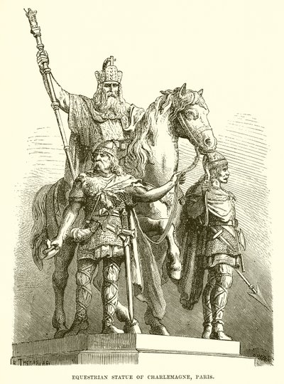 Estátua Equestre de Carlos Magno, Paris de English School