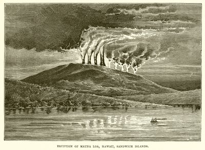 Erupção de Mauna Loa, Havaí, Sandwich Islands de English School