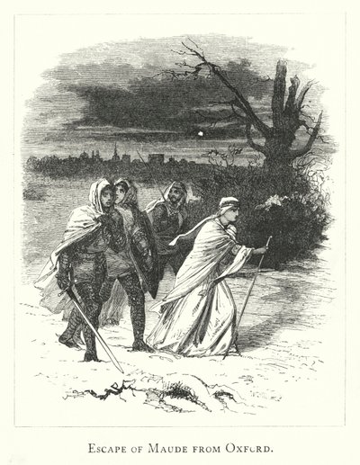 Fuga de Maude de Oxford (gravura) de English School