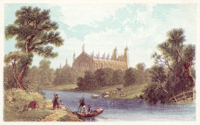 Eton College (litografia a cores) de English School