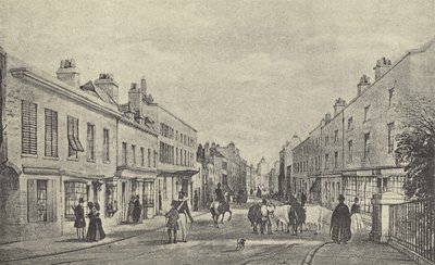 Eton High Street, 1844 (gravura) de English School