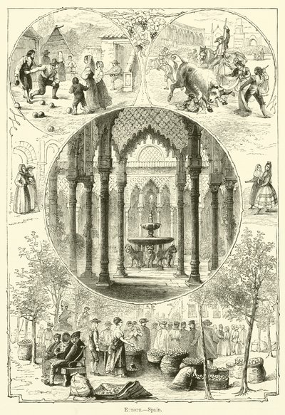 Europa, Espanha (gravura) de English School