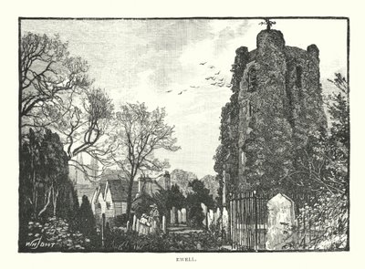 Ewell (Gravur) von English School