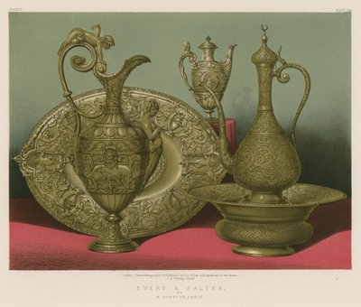 Ewers e Salver de M Gueyton, Paris de English School