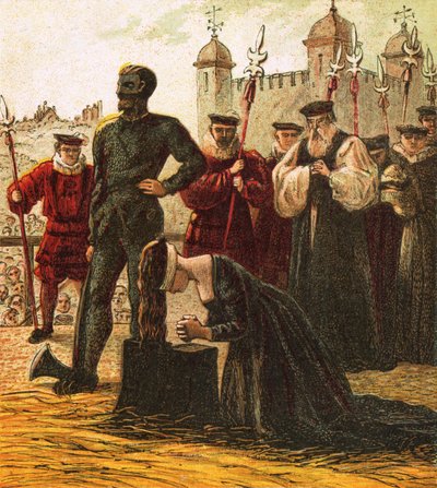 Execução de Lady Jane Gray de English School