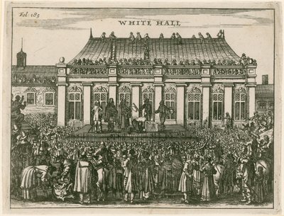 Execução do rei Charles I em Whitehall de English School