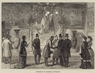 Exposição de Tapeçaria em Windsor (gravura) de English School