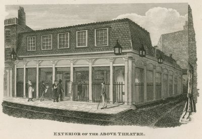 Exterior, de, a, real, olímpico, teatro, wych, rua, perto, Drury, pista, londres de English School