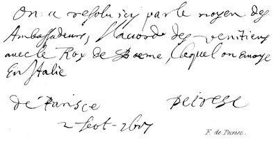 F de Peirese de English School