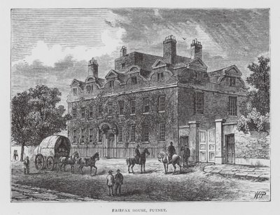 Fairfax House, Putney (litografia) de English School