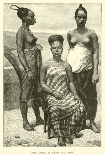 Fanti mulheres de Elmina, Gold Coast de English School