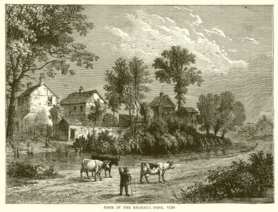 Fazenda no Regents Park, 1750 de English School