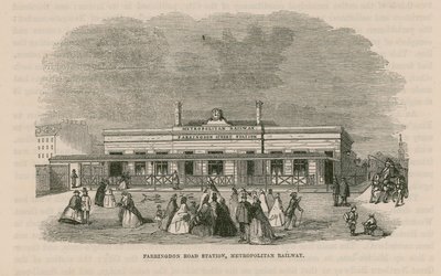 Estação Farringdon Road na Ferrovia Metropolitana de English School