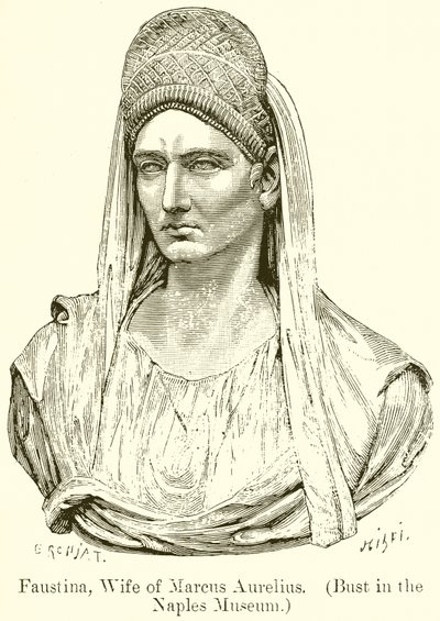 Faustina, esposa de Marco Aurélio. (Busto no Museu de Nápoles) de English School