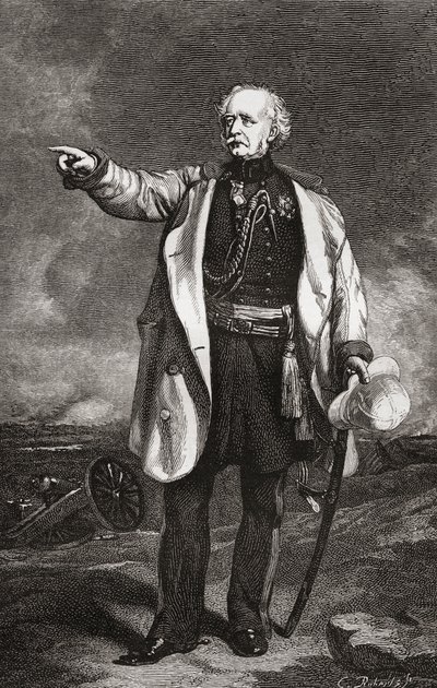 Marechal de campo Hugh Gough, da revista de arte, publicado em 1878 de English School