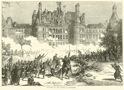 Lutando no Castelo de Chambord, dezembro de 1870 de English School