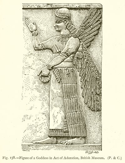 Figura de uma deusa em ato de adoração, Museu Britânico de English School