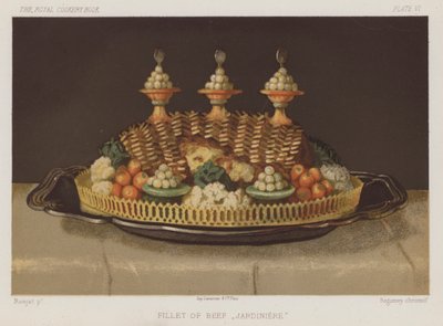 Filete de Bife "Jardiniere" (chromolitho) de English School