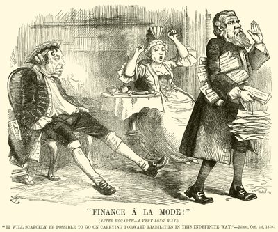 "Finance A La Mode!" (gravura) de English School
