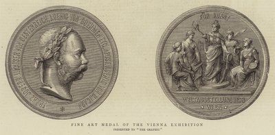 Medalha de Belas Artes da Exposição de Viena (gravura) de English School