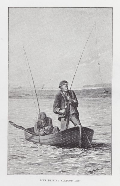 Pesca: Live Baiting Slapton Ley (litho) de English School