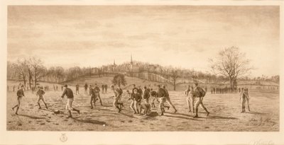 Futebol na escola de Harrow, 1887 de English School