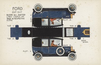 Ford Cut Out (cor litho) de English School