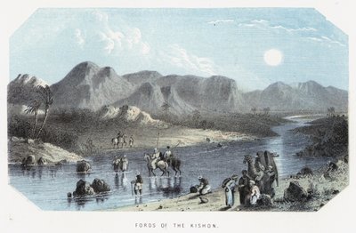 Fords of the Kishon (gravura colorida) de English School