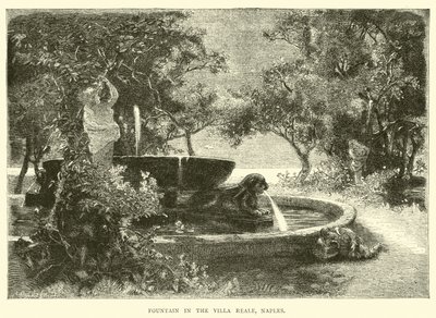 Fonte no Villa Reale, Nápoles de English School