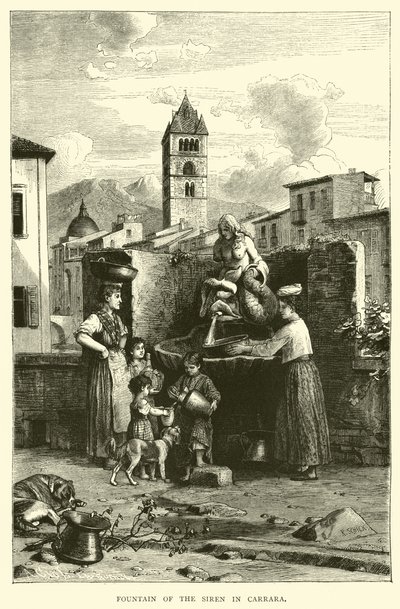 Fonte da sirene em Carrara de English School