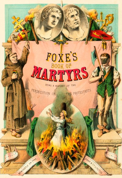 Livro dos Mártires de Foxe: Página de Título de English School