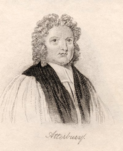 Francis Atterbury, do &39;Crabb&39;s Historical Dictionary&39;, publicado em 1825 de English School
