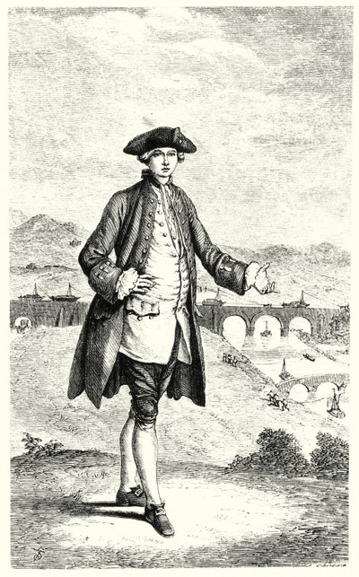 Francis Egerton, 3º Duque de Bridgewater, pioneiro da construção de canais na Grã-Bretanha (gravura) de English School