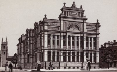 Biblioteca gratuita, Cardiff (litho) de English School